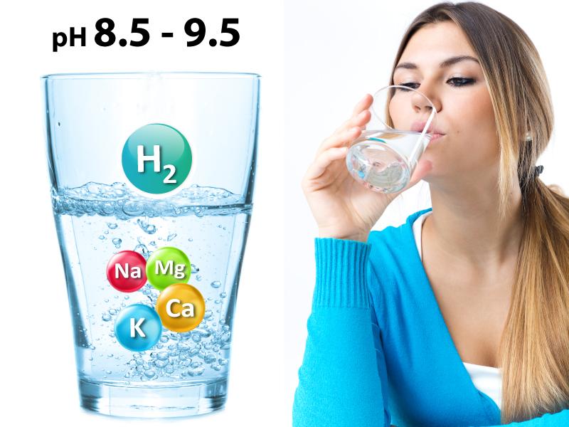 Nước ion kiềm có nhiều lợi ích với sức khỏe và khắc phục được những nhược điểm của nước dừa